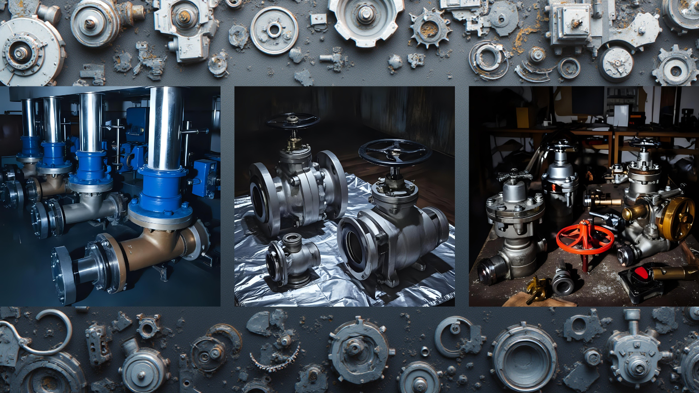 Válvulas industriales, bridas, codos, cuplas y accesorios de cañería